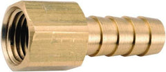 ANDERSON METALS - 3/8 NPT Thread Hose Barb x Female NPT Connector - 1/2" ID Hose, Lead Free Brass - Apex Tool & Supply