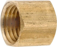 ANDERSON METALS - 1/2-14 Female Thread, Lead Free Brass Industrial Pipe End Cap - FNPT, 1,000 psi - Apex Tool & Supply