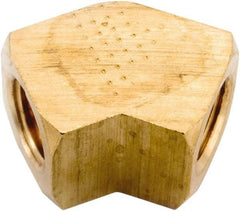 ANDERSON METALS - 1/4-18 Female Thread, Lead Free Brass Industrial Pipe 45° Female Elbow - FNPT, 1,000 psi - Apex Tool & Supply