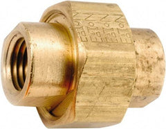 ANDERSON METALS - 1/4-18 Female Thread, Lead Free Brass Industrial Pipe Union - FNPT, 1,000 psi - Apex Tool & Supply