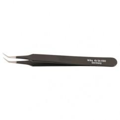 40DEG TAPERED FINE PT TWEEZERS - Apex Tool & Supply