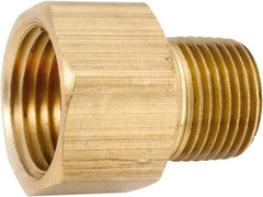 ANDERSON METALS - 3/8-18 Male Thread x 3/8-18 Female Thread, Lead Free Brass Industrial Pipe Adapter - MNPT x FNPT, 1,000 psi - Apex Tool & Supply