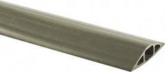 Hubbell Wiring Device-Kellems - 1 Channel, 10 Ft Long, 7.9mm Max Compatible Cable Diam, Gray PVC On Floor Cable Cover - 2-3/4" Overall Width x 13.5mm Overall Height, 15.2mm Channel Width x 7.9mm Channel Height - Apex Tool & Supply