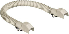 Hubbell Wiring Device-Kellems - 18 Inch Long x 3/4 Inch Wide x 1/2 Inch High, Raceway Flexible Section - Ivory, For Use with HBL500 Series Raceways and HBL750 Series Raceways - Apex Tool & Supply