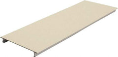 Hubbell Wiring Device-Kellems - 13-1/2 Inch Long x 4-3/4 Inch Wide x 1/4 Inch High, Rectangular Raceway Cover - Ivory, For Use with HBL4750 Series Raceways - Apex Tool & Supply
