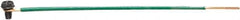 Ideal - Electrical Outlet Box Grounding Pigtail - No. 12 Solid Pigtail, 8 Inch with Loop and Ground Screw and Stripped End - Apex Tool & Supply