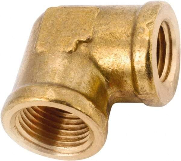 ANDERSON METALS - Class NSF, 3/8 x 1/4" Internal Pipe, Lead Free Brass Reducing Elbow - NPT - Apex Tool & Supply