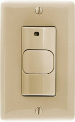 Hubbell Wiring Device-Kellems - 400 Square Ft. Coverage, Infrared Motion Sensor Wall Switch - 800 at 120 V Incandescent, 1,000 at 120 V and 1,800 at 277 V Fluorescent, 120 to 277 VAC, Ivory - Apex Tool & Supply