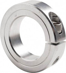 Climax Metal Products - 1-13/16" Bore, Steel, One Piece Clamp Collar - 2-7/8" Outside Diam, 11/16" Wide - Apex Tool & Supply