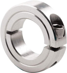 Climax Metal Products - 1-5/16" Bore, Steel, One Piece Clamp Collar - 2-1/4" Outside Diam, 9/16" Wide - Apex Tool & Supply