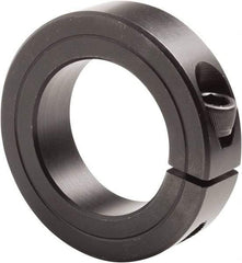 Climax Metal Products - 3-1/2" Bore, Steel, One Piece Clamp Collar - 4-3/4" Outside Diam, 7/8" Wide - Apex Tool & Supply
