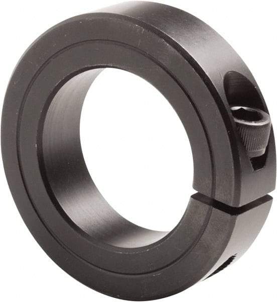 Climax Metal Products - 4" Bore, Steel, One Piece Clamp Collar - 5-1/4" Outside Diam, 7/8" Wide - Apex Tool & Supply
