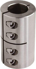 Climax Metal Products - 1-1/2" Inside x 2-5/8" Outside Diam, One Piece Split Clamping Collar - 3-7/8" Long - Apex Tool & Supply