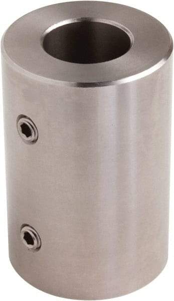 Climax Metal Products - 1-3/8" Inside x 2-1/2" Outside Diam, Set Screw Rigid Coupling - 4-1/2" Long - Apex Tool & Supply