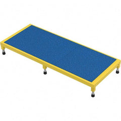 Vestil - 5" High x 24" Wide x 60" Deep, Yellow Step Stand - Steel, 500 Lb Capacity - Apex Tool & Supply