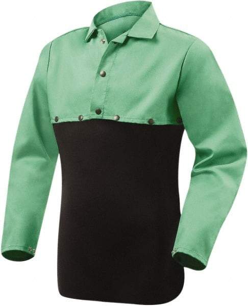 Steiner - Size 5XL, Flame Resistant, Cape Sleeves - Cotton, 9 oz, Green - Apex Tool & Supply