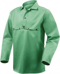 Steiner - Size 3XL, Flame Resistant, Cape Sleeves & Bib - Cotton, 9 oz, Green - Apex Tool & Supply