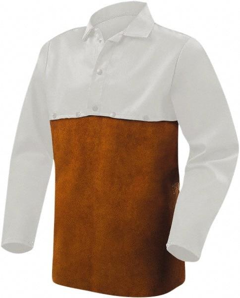 Steiner - Size 22 x 19, 19" Long, Detachable Bib - Leather, Brown - Apex Tool & Supply