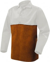 Steiner - Size 22 x 19, 19" Long, Detachable Bib - Leather, Brown - Apex Tool & Supply