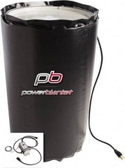 Powerblanket - 14" Wide, 15 Gallon Wrap-Around Drum Heater - 120 Volt, 3.33 Amps, 0°F to 145°F Thermostat Rating - Apex Tool & Supply