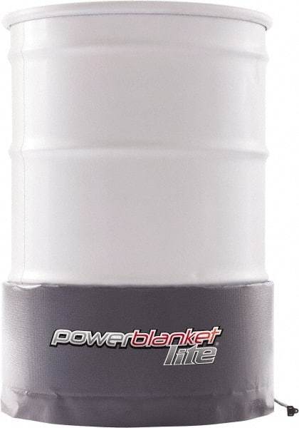 Powerblanket - 22-1/2" Wide, 55 Gallon Wrap-Around Drum Heater - 120 Volt, 2 Amps, 0°F to 145°F Thermostat Rating - Apex Tool & Supply