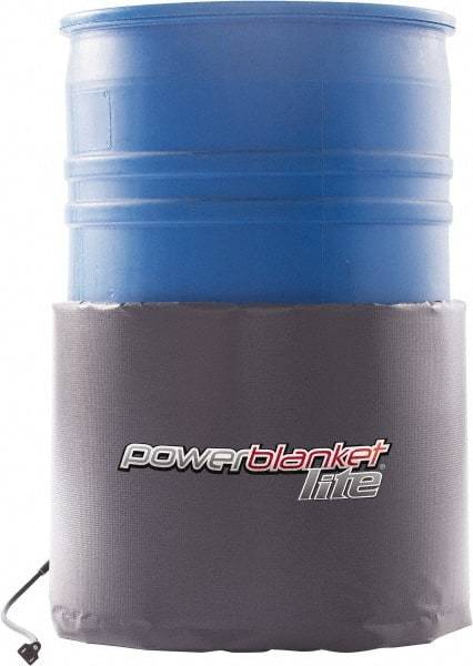 Powerblanket - 18-1/2" Wide, 30 Gallon Wrap-Around Drum Heater - 120 Volt, 2.33 Amps, 0°F to 145°F Thermostat Rating - Apex Tool & Supply