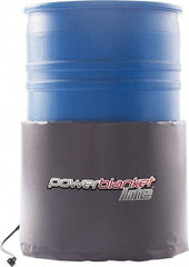 Powerblanket - 18-1/2" Wide, 30 Gallon Wrap-Around Drum Heater - 120 Volt, 2.33 Amps, 0°F to 145°F Thermostat Rating - Apex Tool & Supply