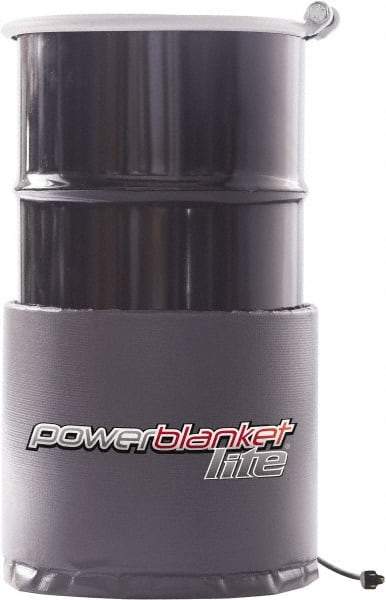 Powerblanket - 14" Wide, 15 Gallon Wrap-Around Drum Heater - 120 Volt, 1.15 Amps, 0°F to 450°F Thermostat Rating - Apex Tool & Supply