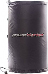 Powerblanket - 14" Wide, 15 Gallon Wrap-Around Drum Heater - 120 Volt, 160 Watts to 320 Watts, 0.5 Amps, 0°F to 100°F Thermostat Rating - Apex Tool & Supply