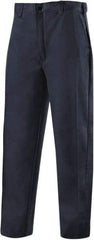 Steiner - Cotton Flame Resistant/Retardant Pants - Zipper Closure, 4 Pockets, 48" Waist, 36" Inseam, Navy, ASTM D6413-10 - Apex Tool & Supply