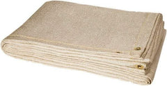 Steiner - 6' High x 6' Wide x 0.05" Thick Fiberglass Welding Blanket - Tan, Grommet - Apex Tool & Supply