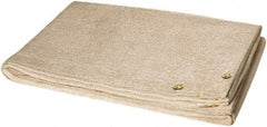 Steiner - 6' High x 10' Wide x 0.035" Thick Fiberglass Welding Blanket - Tan, Grommet - Apex Tool & Supply