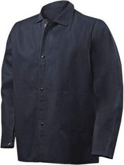 Steiner - Size 4XL Flame Resistant/Retardant Jacket - Navy, Cotton, Snaps Closure - Apex Tool & Supply