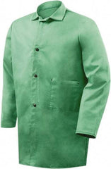 Steiner - Size 5XL Flame Resistant/Retardant Jacket - Green, Cotton, Snaps Closure - Apex Tool & Supply