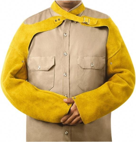 Steiner - Size Adjustable, Bourbon (Color) Leather Sleeve - 23" Long Sleeve, Neck Strap with Snap Wrist - Apex Tool & Supply