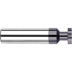 Harvey Tool - 3/8" Cut Diam, 1/16" Cut Width, 3/8" Shank, Straight-Tooth Woodruff Keyseat Cutter - Exact Industrial Supply