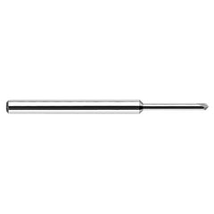 Chamfer Cutters - 0.0150″ (1/64″) Neck Diameter × 0.1250″ (1/8″) Reach × 45° per side Carbide Pointed Chamfer Cutter, 2 Flutes
