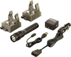 Streamlight - White LED Bulb, 700 Lumens, Industrial/Tactical Flashlight - Black Aluminum Body, 1 3.75V Lithium-Ion Battery Included - Apex Tool & Supply