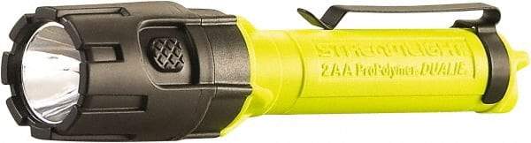 Streamlight - White LED Bulb, 175 Lumens, Industrial/Tactical Flashlight - Yellow Plastic Body, 2 AA Alkaline Batteries Included - Apex Tool & Supply