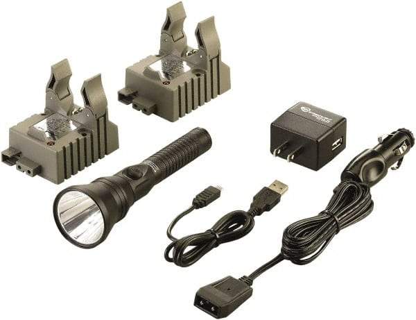 Streamlight - White LED Bulb, 700 Lumens, Industrial/Tactical Flashlight - Black Aluminum Body, 1 3.75V Lithium-Ion Battery Included - Apex Tool & Supply