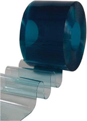 Clearway Door - Clear Low Temp Non-Reinforced Bulk Strip Roll Dock Curtain Strips - 8" Wide x 300' Long x 0.08" Thick - Apex Tool & Supply
