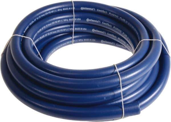 Continental ContiTech - 1" ID x 1.38" OD 50' Long Multipurpose Air Hose - 250 Working psi, -10 to 158°F, Blue - Apex Tool & Supply