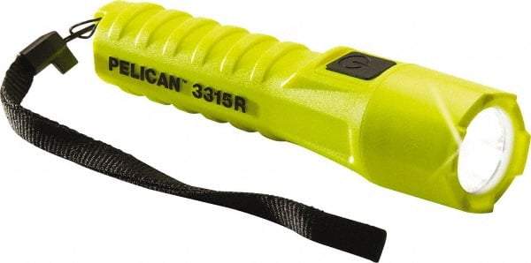 Pelican Products, Inc. - White LED Bulb, 132 Lumens, Right Angle Flashlight - Yellow Plastic Body, 1 18650 Lithium-Ion Battery Included - Apex Tool & Supply