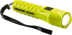 Pelican Products, Inc. - White LED Bulb, 132 Lumens, Right Angle Flashlight - Yellow Plastic Body, 1 18650 Lithium-Ion Battery Included - Apex Tool & Supply