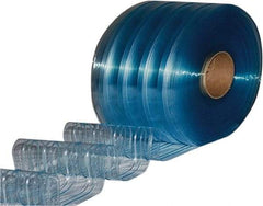 Clearway Door - Clear Ribbed QuickStrip Roll Dock Curtain Strips - 16" Wide x 100' Long x 0.144" Thick - Apex Tool & Supply