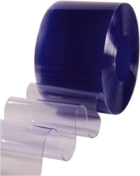 Clearway Door - Clear Standard Bulk Strip Roll Dock Curtain Strips - 12" Wide x 200' Long x 1/8" Thick - Apex Tool & Supply