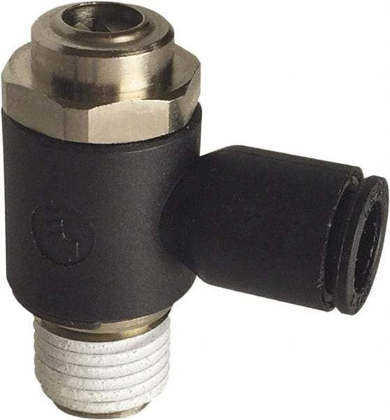 Legris - Speed & Flow Control Valves   Valve Type: Compact Meter Out Flow Control    Male Thread Size: 3/8 - Apex Tool & Supply