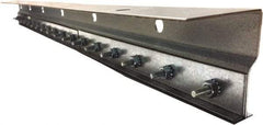 Clearway Door - 3' Long Galvanized Steel Dock Strip Door Mounting Hardware - Use with PVC Strips - Apex Tool & Supply