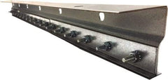 Clearway Door - 4' Long Galvanized Steel Dock Strip Door Mounting Hardware - Use with PVC Strips - Apex Tool & Supply