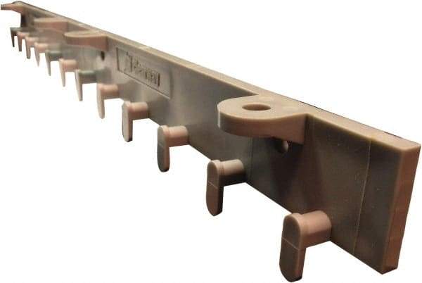 Clearway Door - 2' Long Polymer Compound Dock Strip Door Boltless Mounting Hardware - Use with PVC Strips - Apex Tool & Supply